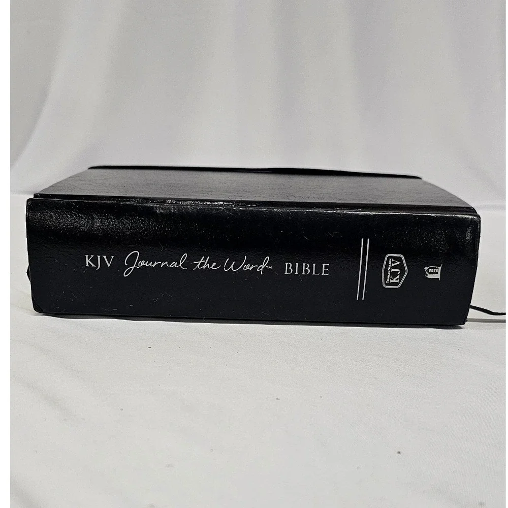 Thomas Nelson KJV Journal the Word Bible Large Print Black Hardcover Red Letter